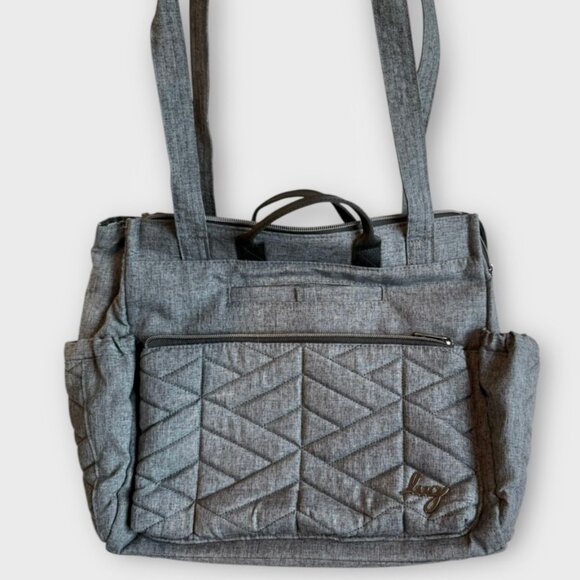 Lug Soprano Heather Grey Tote Bag Purse Handbag Travel Essential - Picture 1 of 7